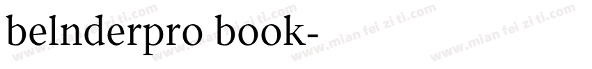 belnderpro book字体转换